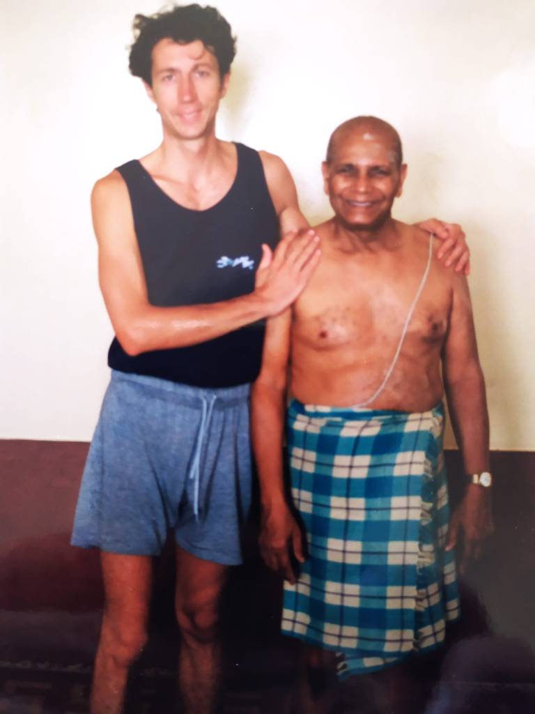 Mysore (India), Pattabhi Jois, Febbraio 1996.